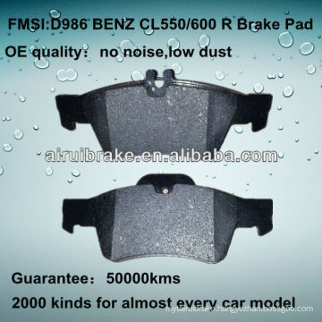 D986 OE QUALITY low metal car disc brake pad for BENZ CL/E/SL/S